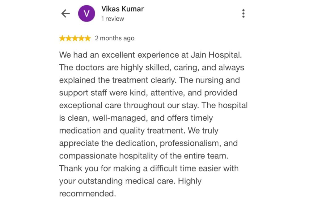Jain Hospital Review 2