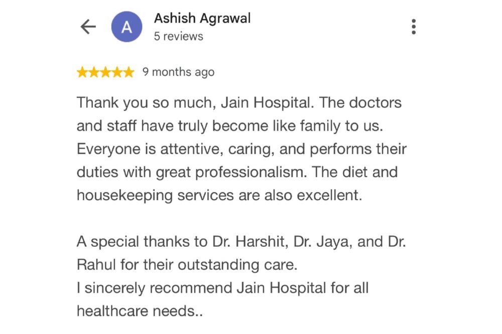 Jain Hospital Review 6